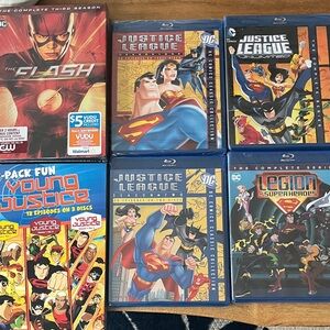 DC Comics Justice League Season 1,2 Blu-ray Sets,Justice League Superhero bonus